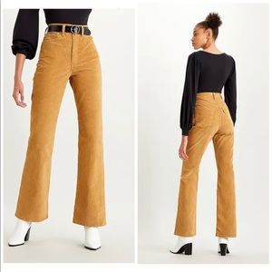 RIBCAGE BOOTCUT CORDUROY PANTS